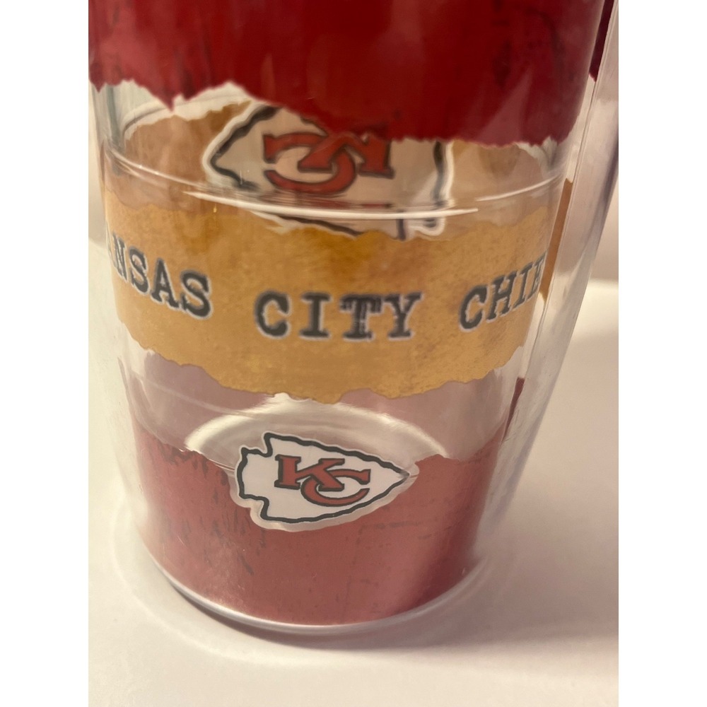 Tervis Kansas City Chiefs NFL Tumbler Red Clear Yellow Football - Picture 8 of 9